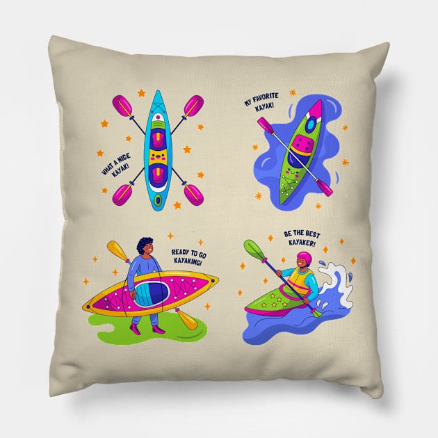 Kayak Collection Sport Pillow by Mako Design 