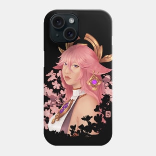 Yae Miko, Genshin Impact Phone Case