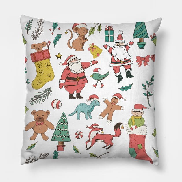 Cute Christmas Pillow by SWON Design