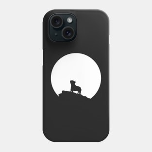 French Bulldog in front of the Moon Frenchie Gift Phone Case