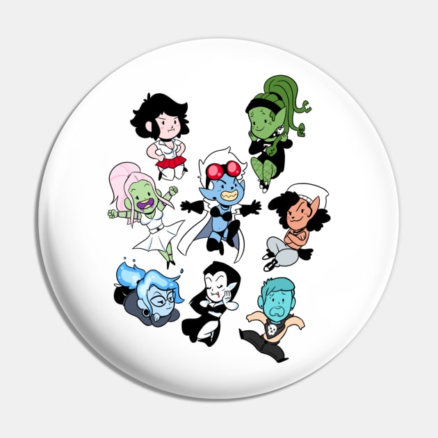 The Gang's All Here! (Dr. Zesty Series) Pin by PeachFuzz Comics Store