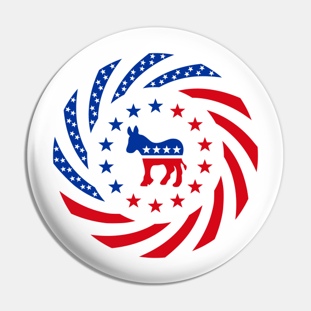 Democratic Murican Patriot Flag Series Pin by Village Values