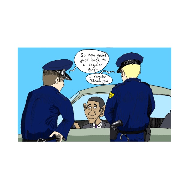 Obama Pulled Over by Felipe.Makes.Cartoons