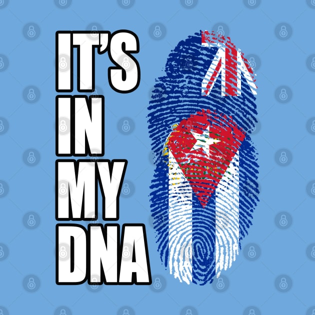 Cuban And Virgin Islander Mix DNA Flag Heritage by Just Rep It!!