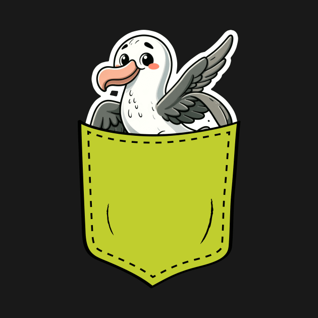 Kawaii Albatross in Pocket by TranquilAsana