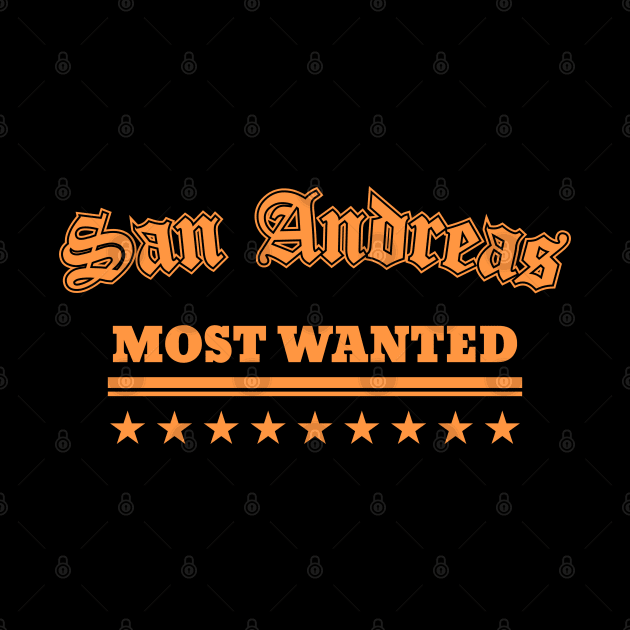 GTA SAN ANDREAS MOST WANTED RETRO by VISUALUV