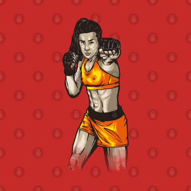 mma woman strong by sisha6666