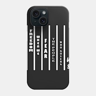 Where is Freedom? (White lettering) Phone Case