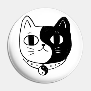 Yin yang cat Pin