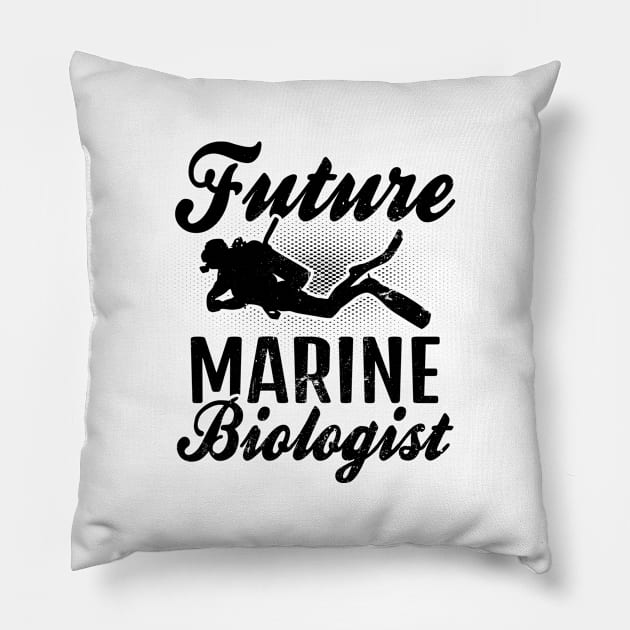 Marine Biology Shirt | Future Biologist Gift Pillow by Gawkclothing