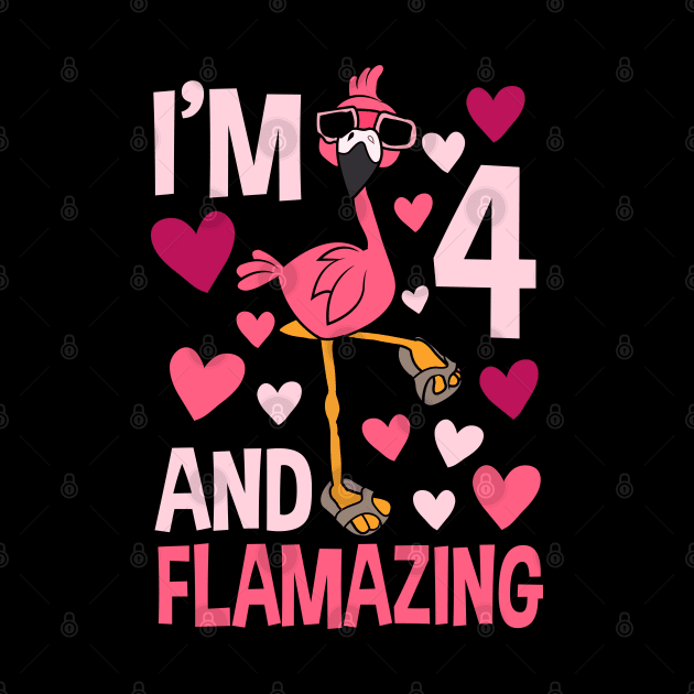 I'm 4 And Flamazing Flamingo by Tesszero