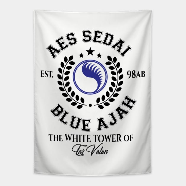 eas sedai of the blue ajah tar valon white tower Tapestry by whatyouareisbeautiful
