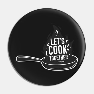 Kitchen poster - Let's Cook Together. Pin
