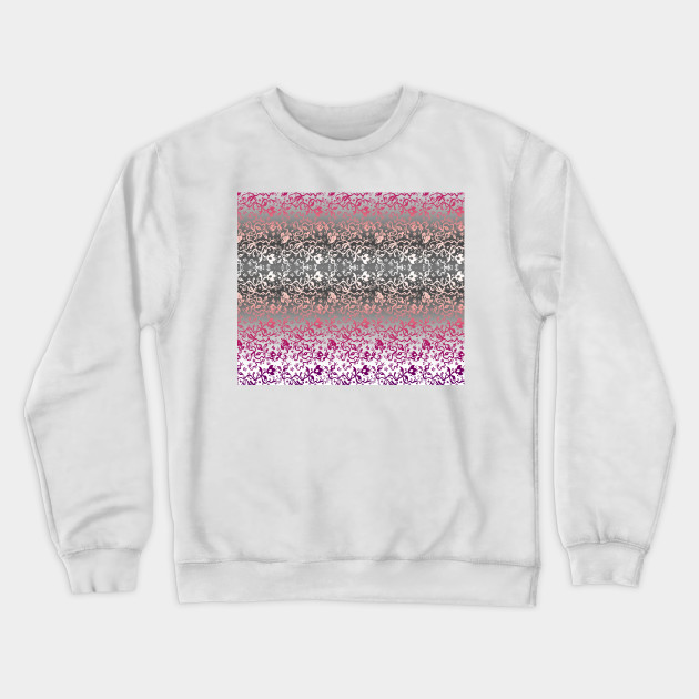 gray floral sweatshirt