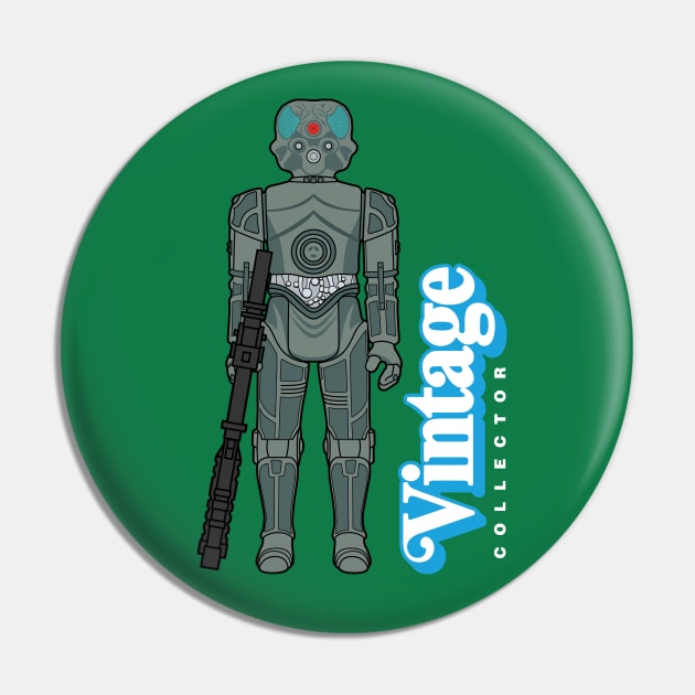 Vintage Collector - No Protocal Bounty Hunter Pin by LeftCoast Graphics