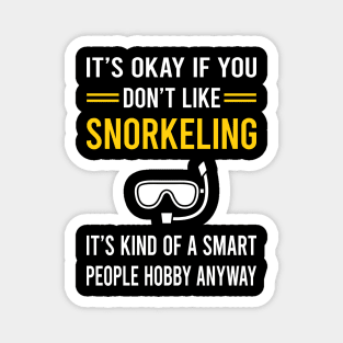 Smart People Hobby Snorkeling Snorkelling Snorkel Snorkeler Magnet
