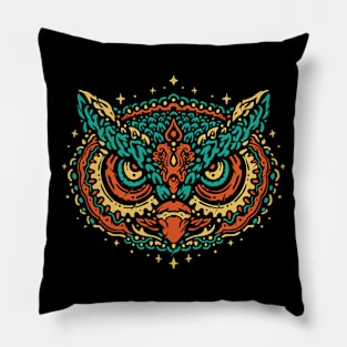 The Colorful Owl Pillow