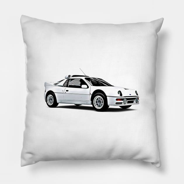 RS200 Cartoon Pillow by Auto-Prints