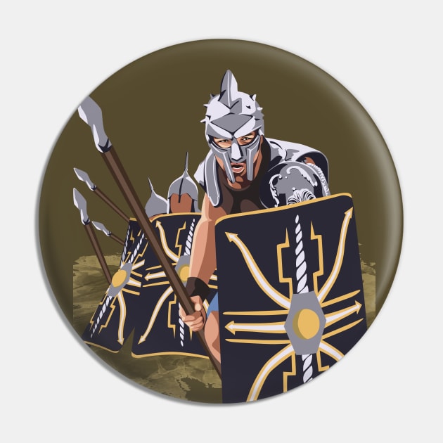 Gladiator Coliseum Pin by Tiro1Linea