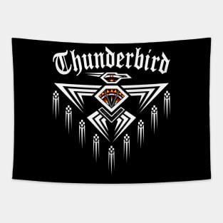 Thunderbird White Tapestry