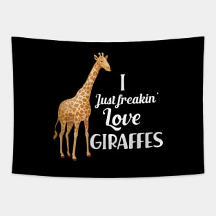 Giraffe - Keep calm and save giraffes Tapestry