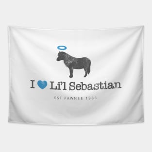 I Heart Li'l Sebastian (Gray) Tapestry