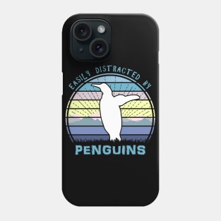 Easily Distracted By Penguins Phone Case