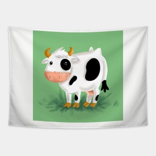 Black and white cow 🐄 Tapestry