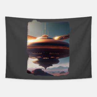 Ufo sighting from a military fighter plane United States Tapestry