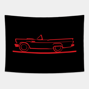 1957 Ford Thunderbird Red Tapestry