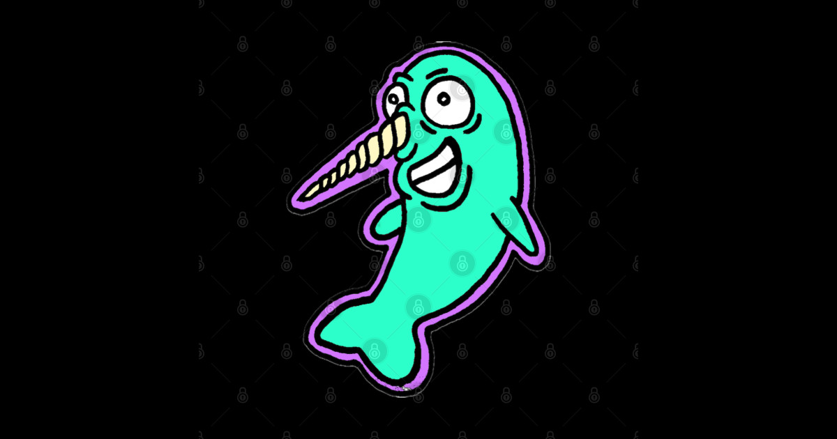 Gnarwhal - Narwhal - Sticker | TeePublic