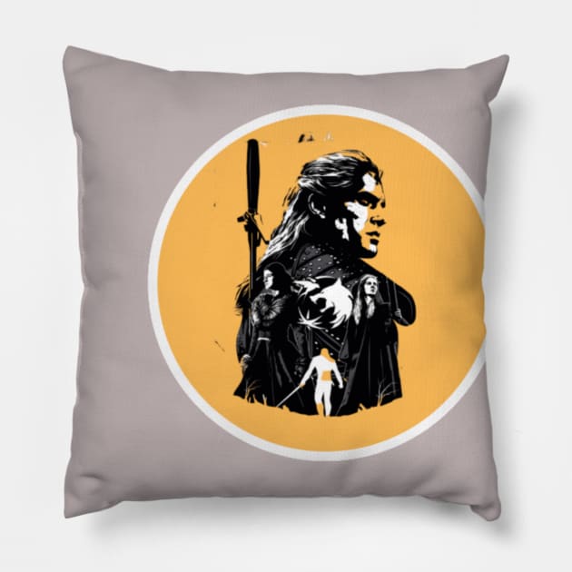 The Witcher - Geralt of rivia - Henry cavill Pillow by Kb.art