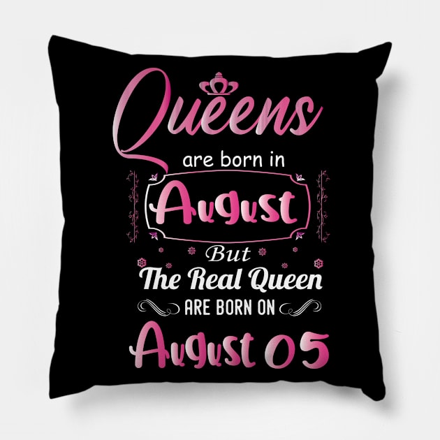 Queens are born in august - august birthday gift - august birthday - birthday gift for women, gifrls, daughter, girlfriend - queen birthday , Pillow by Mosklis