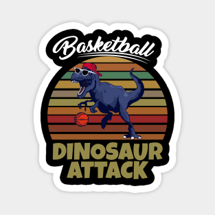 Vintage Basketball Dinosaur Magnet