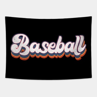 Baseball vintage Lettering Tapestry