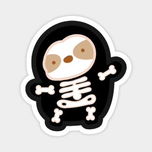 Cute Halloween Skeleton Sloth Magnet