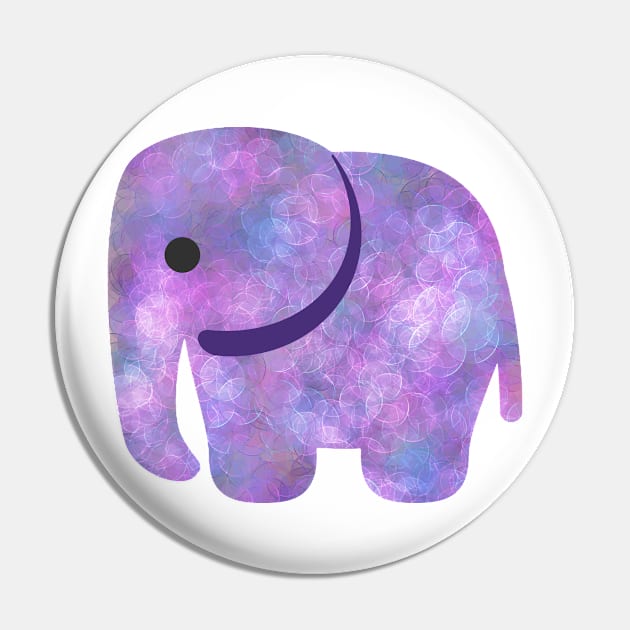 Purple Elephant Pin by ontheoutside