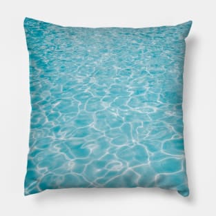 Blue Ocean Waves Pillow
