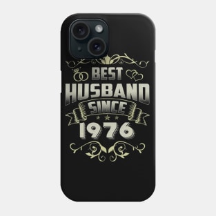 44th Wedding Anniversary Gift 44 yrs Best Husband Since 1976 Phone Case