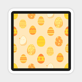 Golden Easter Eggs Magnet