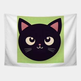 Cartoon cat character icon logo Tapestry