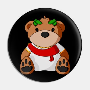 Caesar Teddy Bear Pin