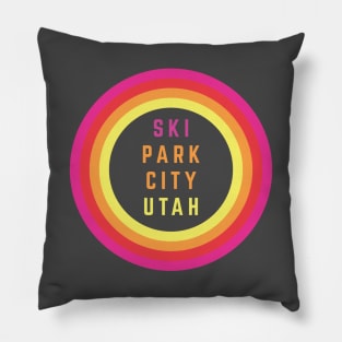 Ski Park City Utah Pillow