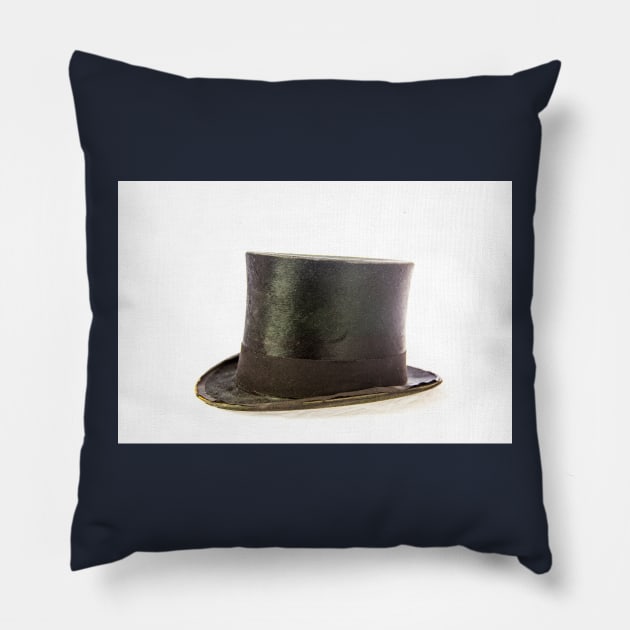 Black Top Hat Pillow by tommysphotos