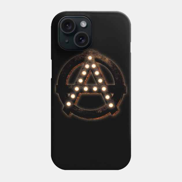 Marquee Anarchist Phone Case by bronzarino