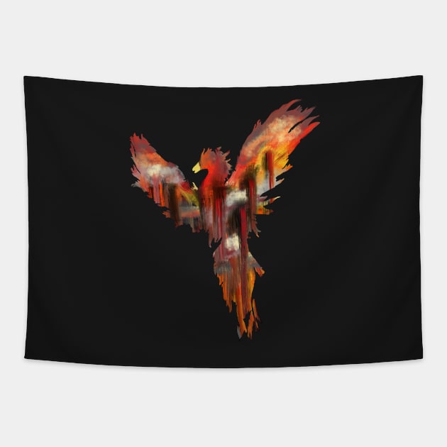 Judgement day phoenix Tapestry by xaxuokxenx