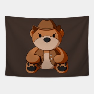 Cowboy Vest Teddy Bear Tapestry