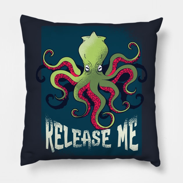 Release Me Kraken Pillow by Urban_Vintage