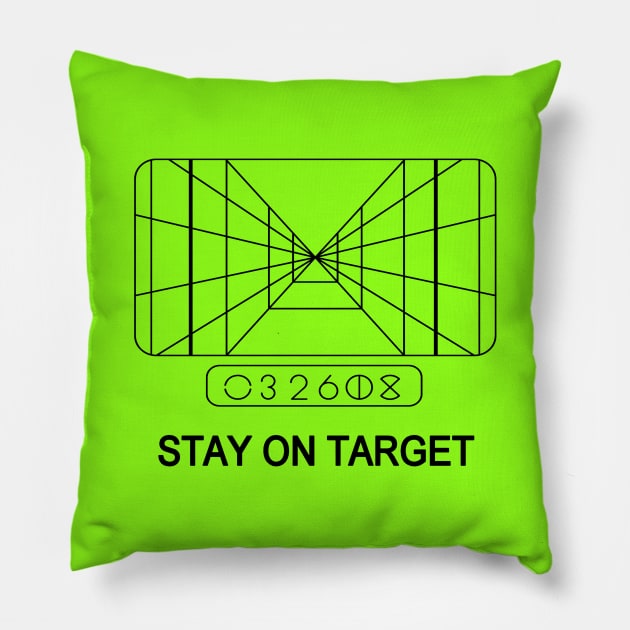 STAY ON TARGET 1977 TARGETING COMPUTER Pillow by davidprabudi