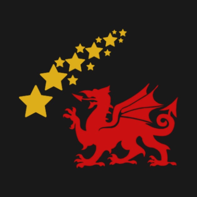 Welsh Dragon Shooting Star by Celtic Morrigan